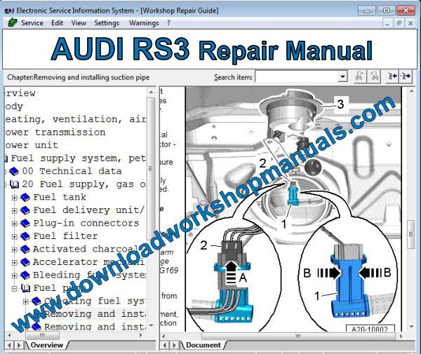AUDI RS3 Repair Manual